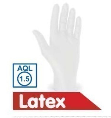 Latex-Handschuhe weiß, ungepudert (Größe M) - manfreddo